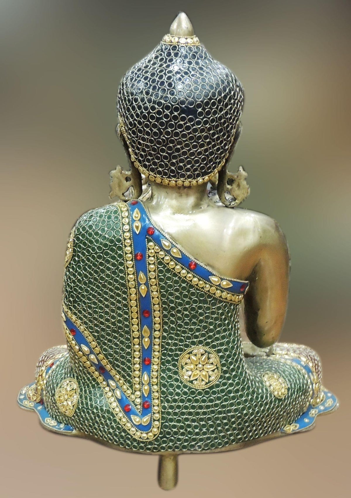 Brass Showpiece Buddha God Idol Statue - 17*12*19.5 Inch (BS1554 A)