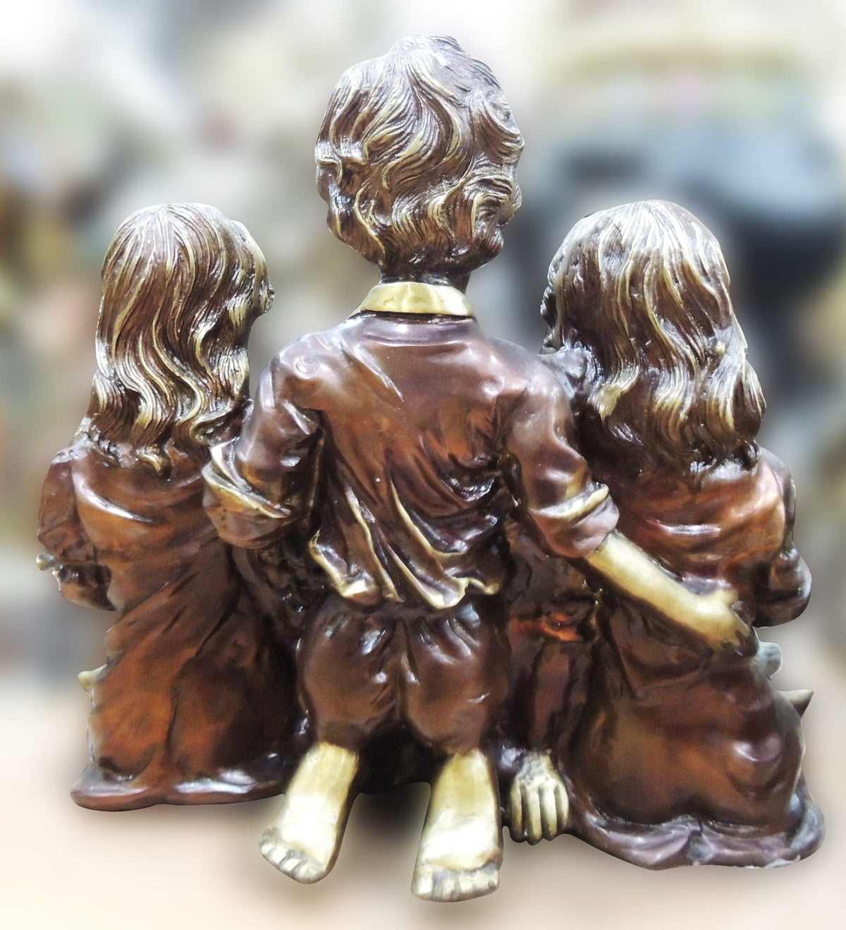 Brass Showpiece Children Statue - 23*13.5*19 Inch (BS1552 D)