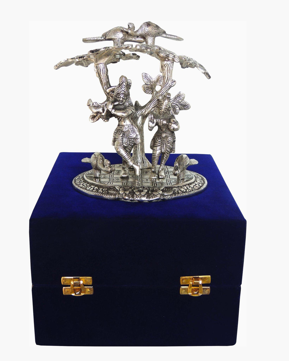 Showpiece Standing Radha Krishna Statue Under Tree - 7.4*5.5*7.5 inch (AS134 S)