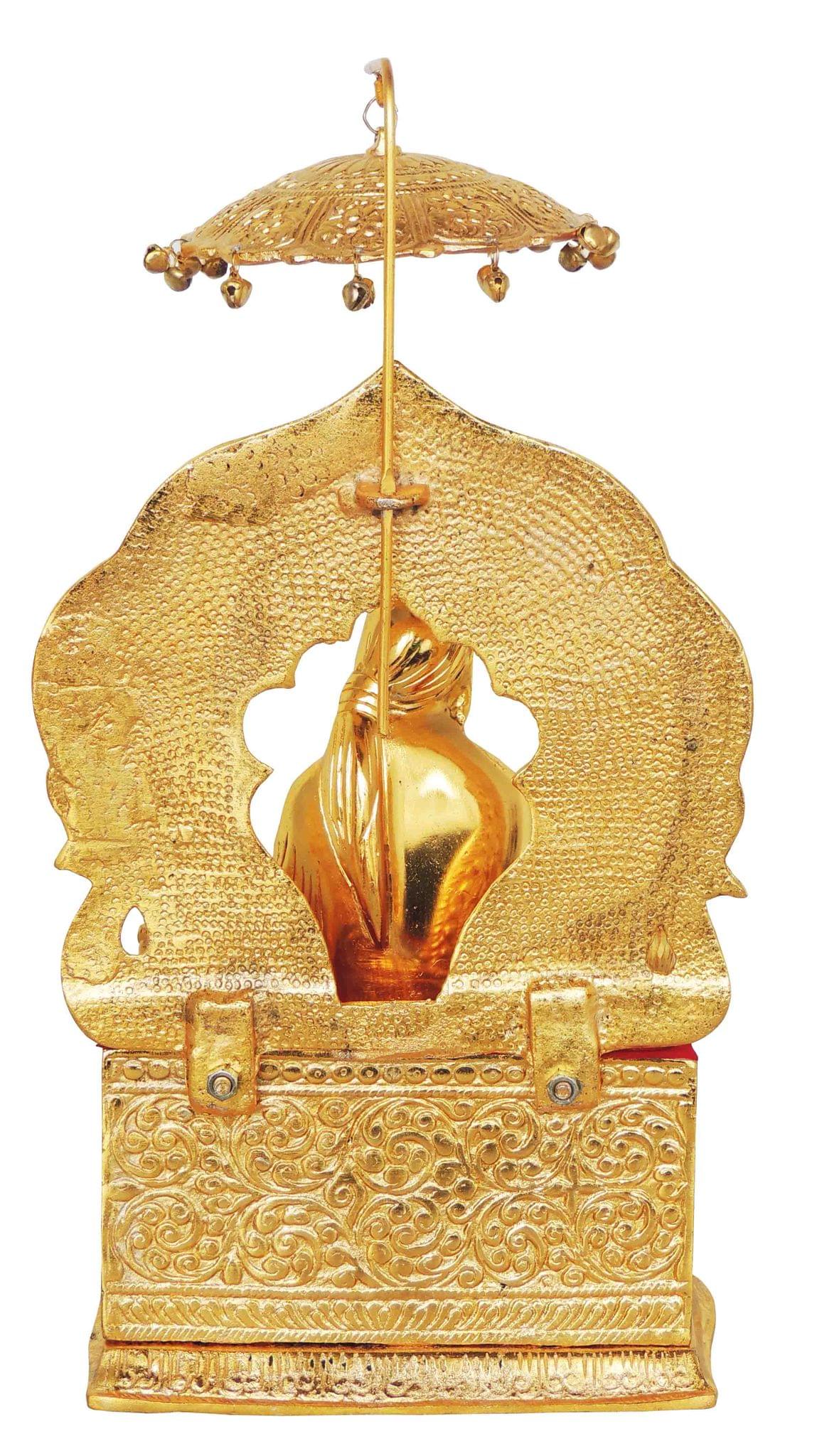 Aluminium Sai Baba Sitting GOld-7*5*13.5 (AS151 G)