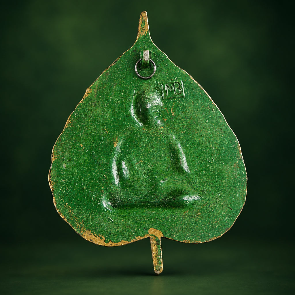 Aluminium Wall Hanging Showpiece Buddha patta - 6.3*0.5*8.4 inch (AS208 B)