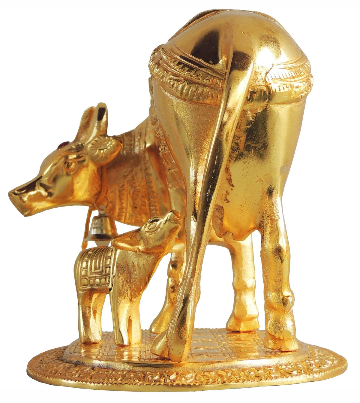 Showpiece Cow Statue - 8.5*5.6*6.5 inch (AS218 G)