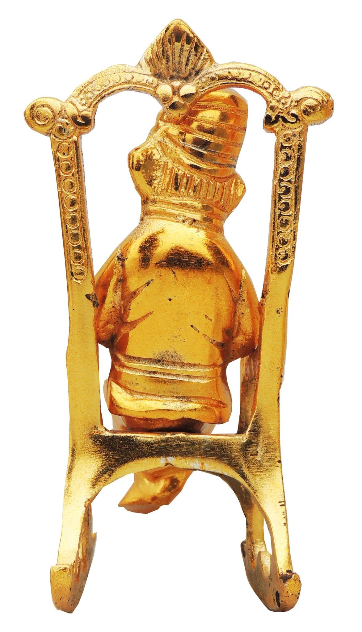 Showpiece Ganesh On Chair - 3.2*3.8*6 inch (AS241 G)