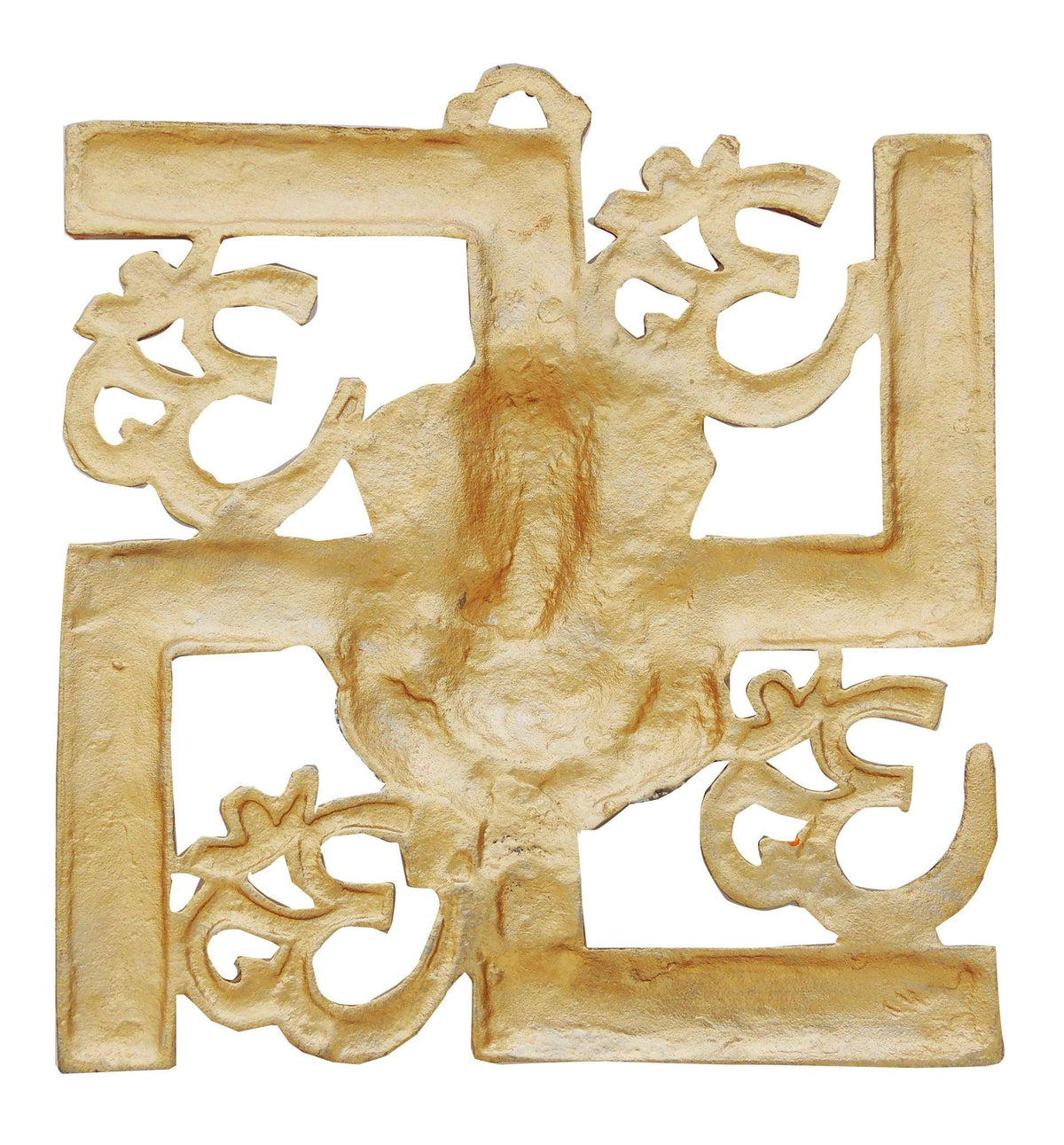 Aluminium Wall Hanging Showpiece Satya With Ganesh - 11*1*11.5 inch (AS249 C)