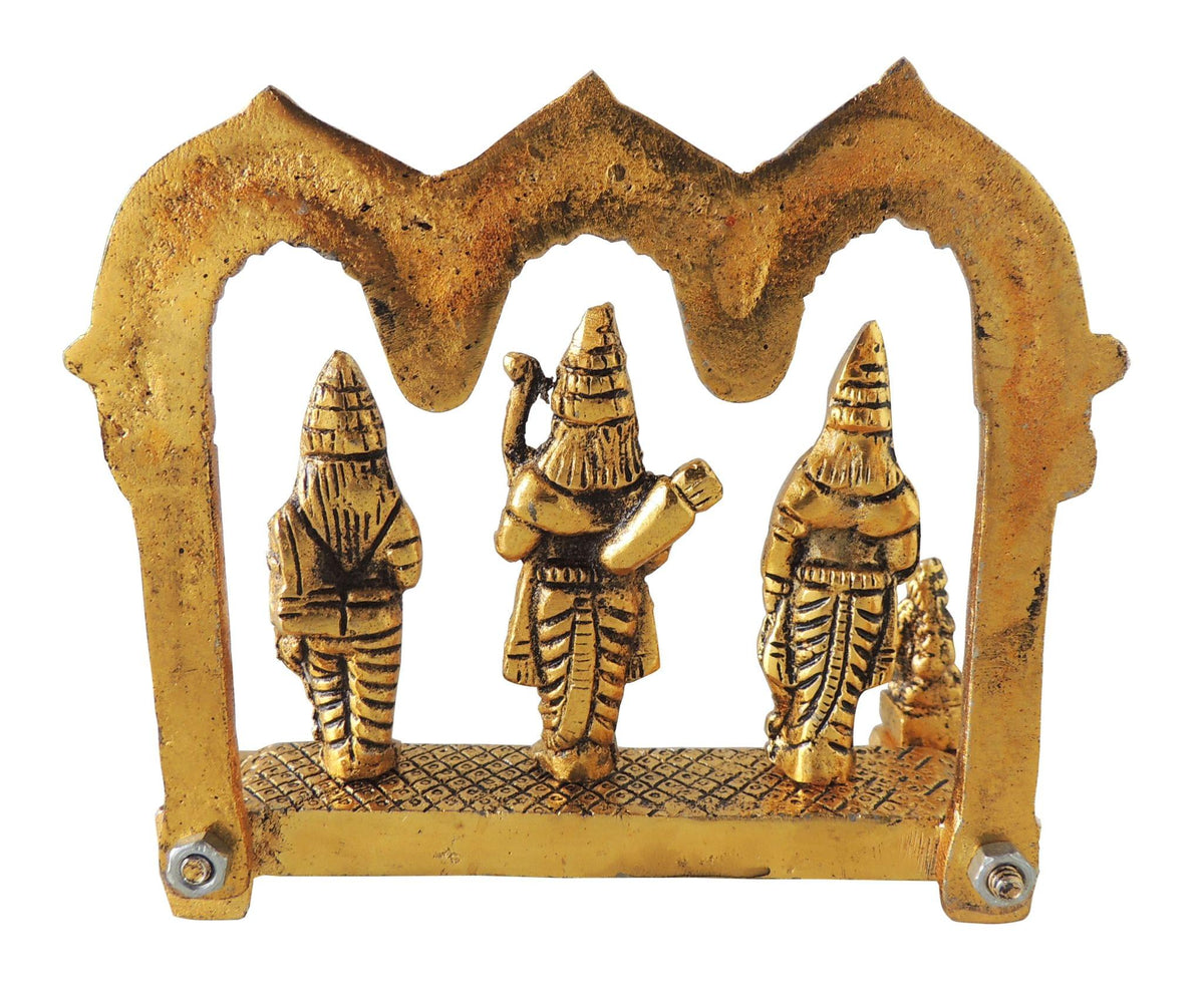 Brass Showpiece Ram Darbar Statue - 5*2*4.6 Inch (AS404 G)
