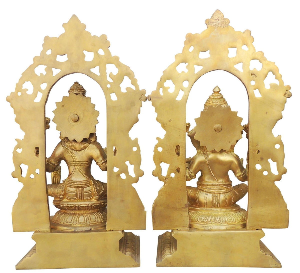Brass Showpiece Ganesh & Laxmi Statue - 14*4.8*13 Inch (BS006)