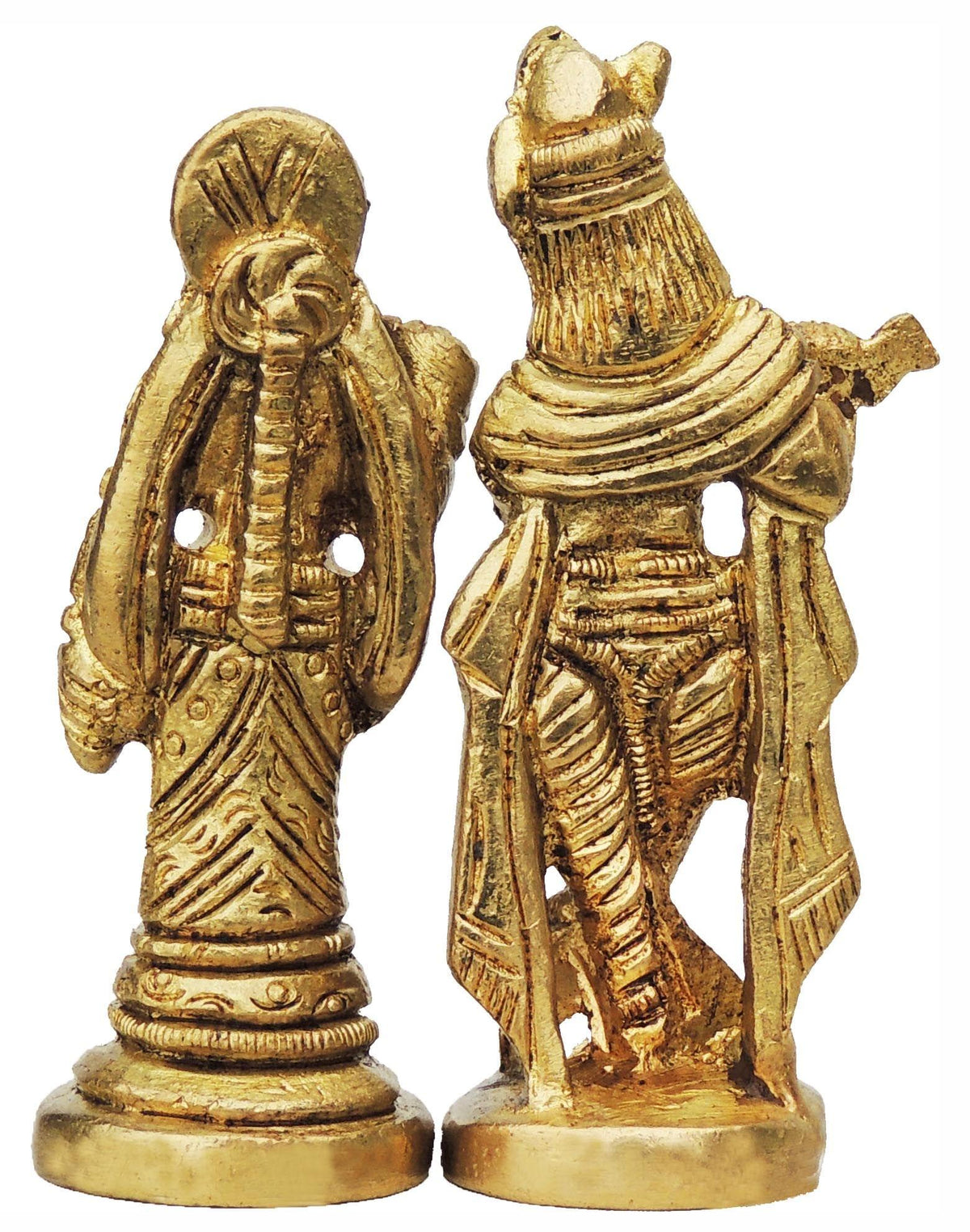 Brass Showpiece Radha Krishna God Idol Statue - 2*1*3 Inch (BS009)