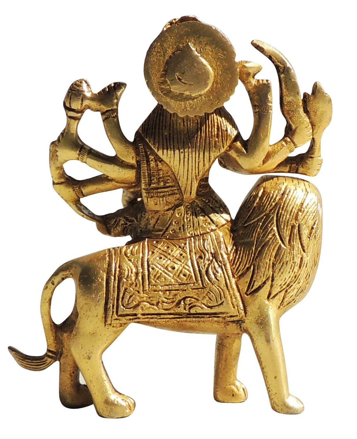 Brass Showpiece Durga Ji With Super Fine Finish God Idol Statue - 5x2x6 Inch (BS021)