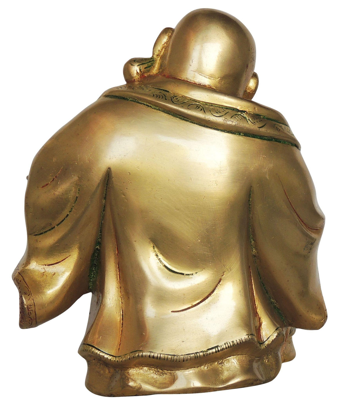 Brass Showpiece Laughing Budha Big God Idol Statue - 8*4.5*9 Inch (BS036 F )