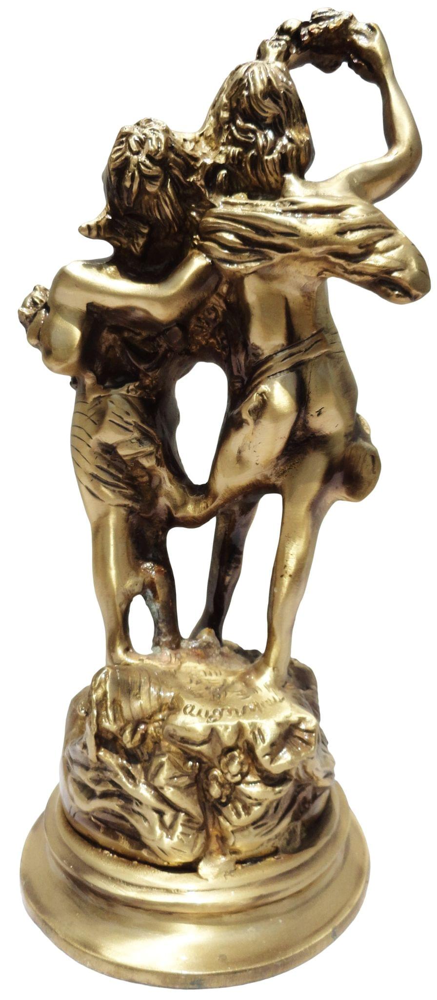 Brass Showpiece Lady Stute Statue - 6*6.5*14 Inch (BS069 B)