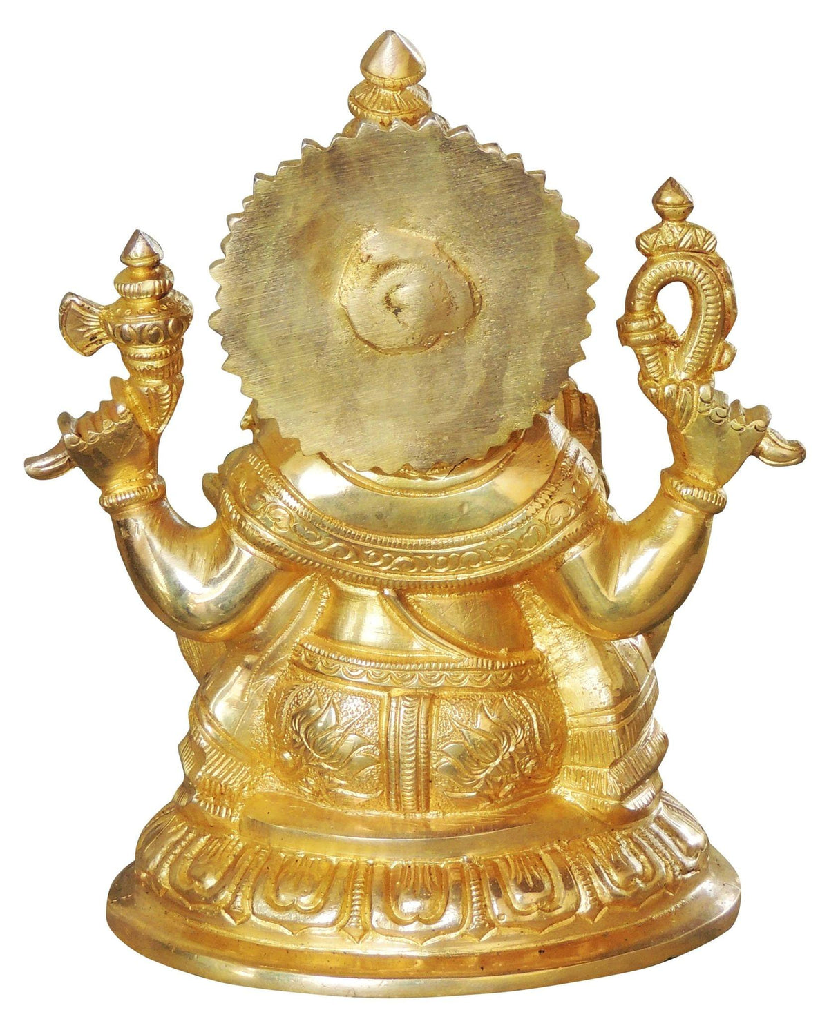 Brass Showpiece Ganesh Ji God Idol Statue - 5.5*4*7 inch (BS1025 G)