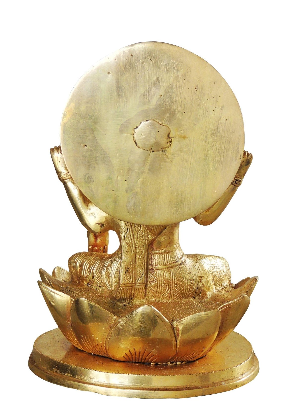 Brass Showpiece Laxmi Ji God Idol Statue - 6*6*8.5 inch (BS1034 L)