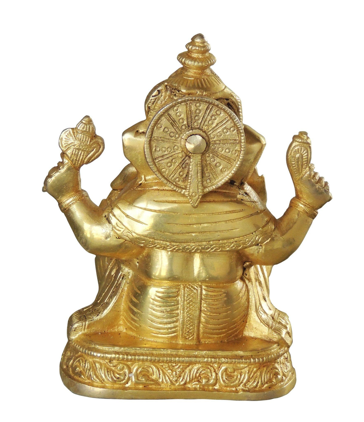 Brass Showpiece Ganesh Ji God Idol Statue - 4.5*3.2*7 inch (BS1036 G)