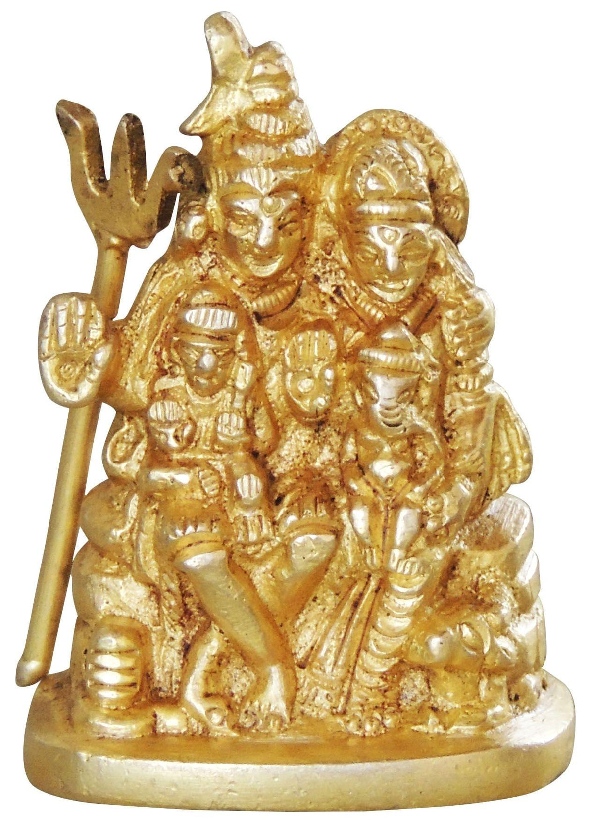 Brass Showpiece Shiv Parivar Idol Statue - 1.5*1*2.5 inch (BS1045 B)
