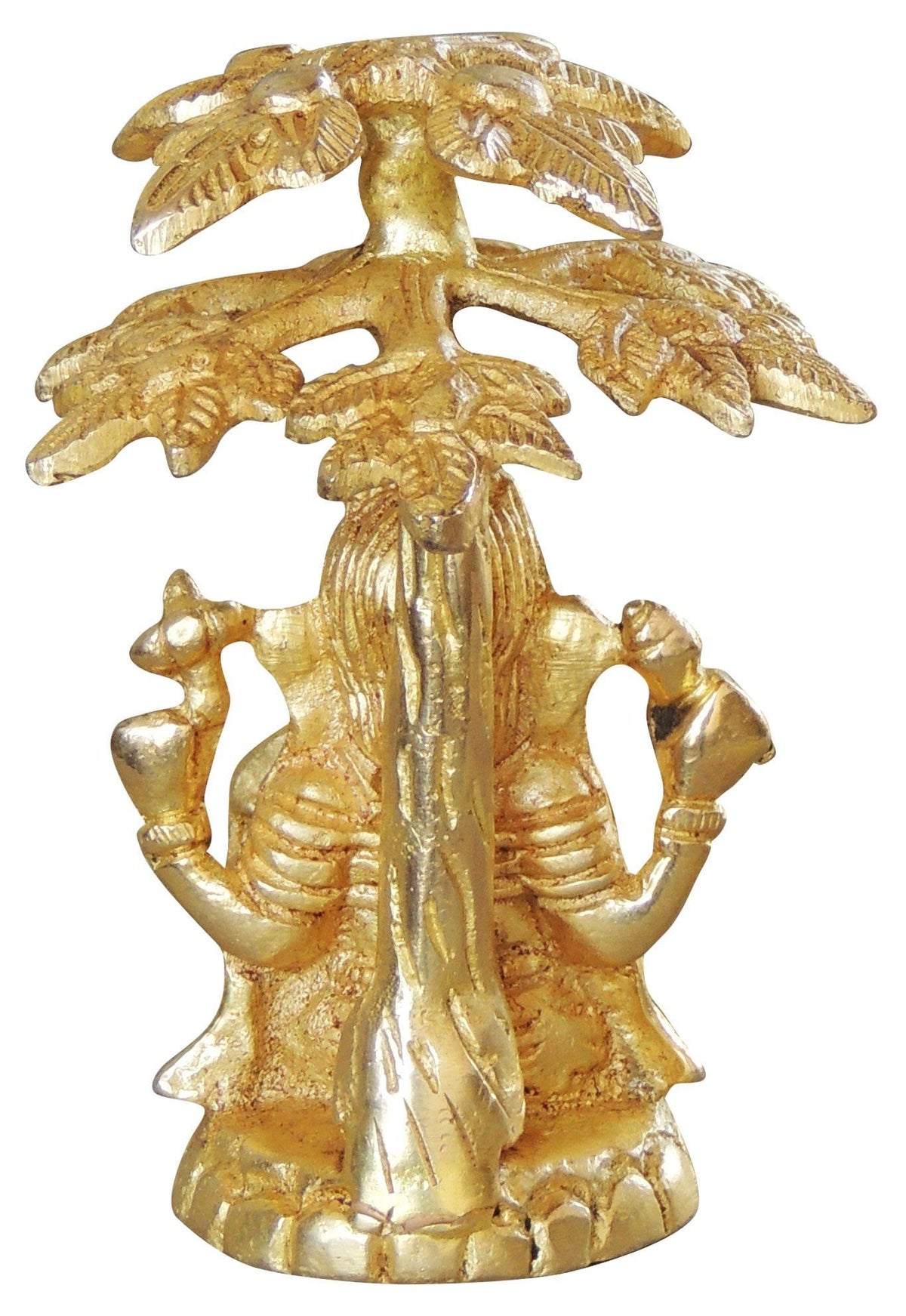 Brass Showpiece Ganesh Ji On Tree God Idol Statue - 3.5*2*4 inch (BS1046 C)