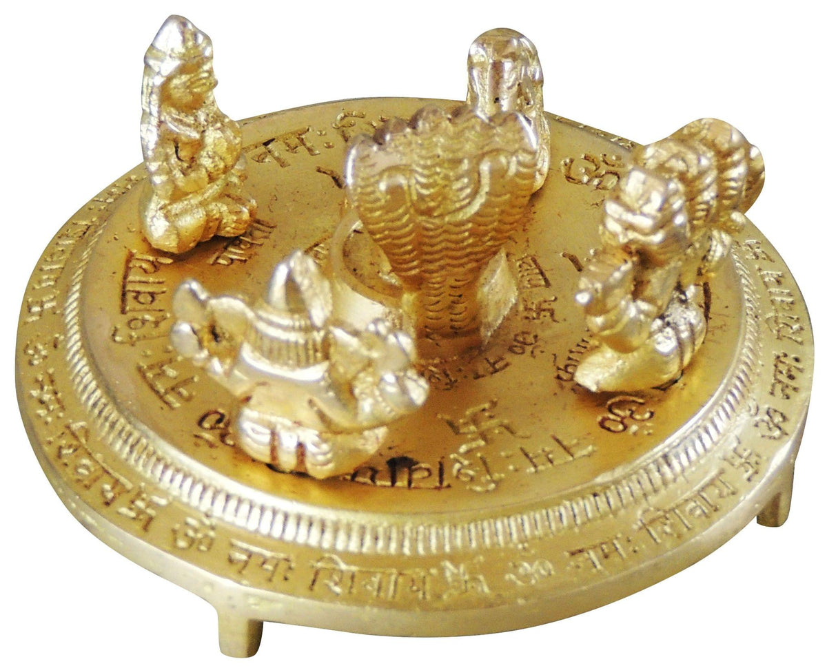 Brass Showpiece Shivling Idol Statue - 3.5*3.5*2 inch (BS1055 C)