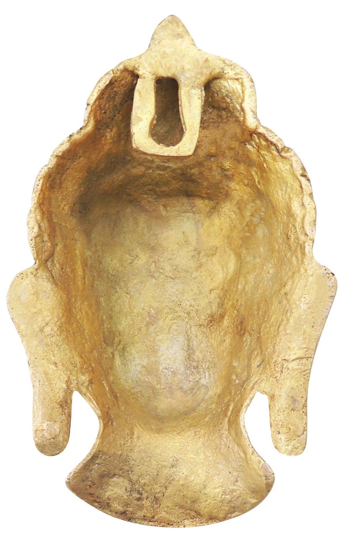 Brass Showpiece Buddha Head Statue - 2*2*4 Inch (BS1077 C)