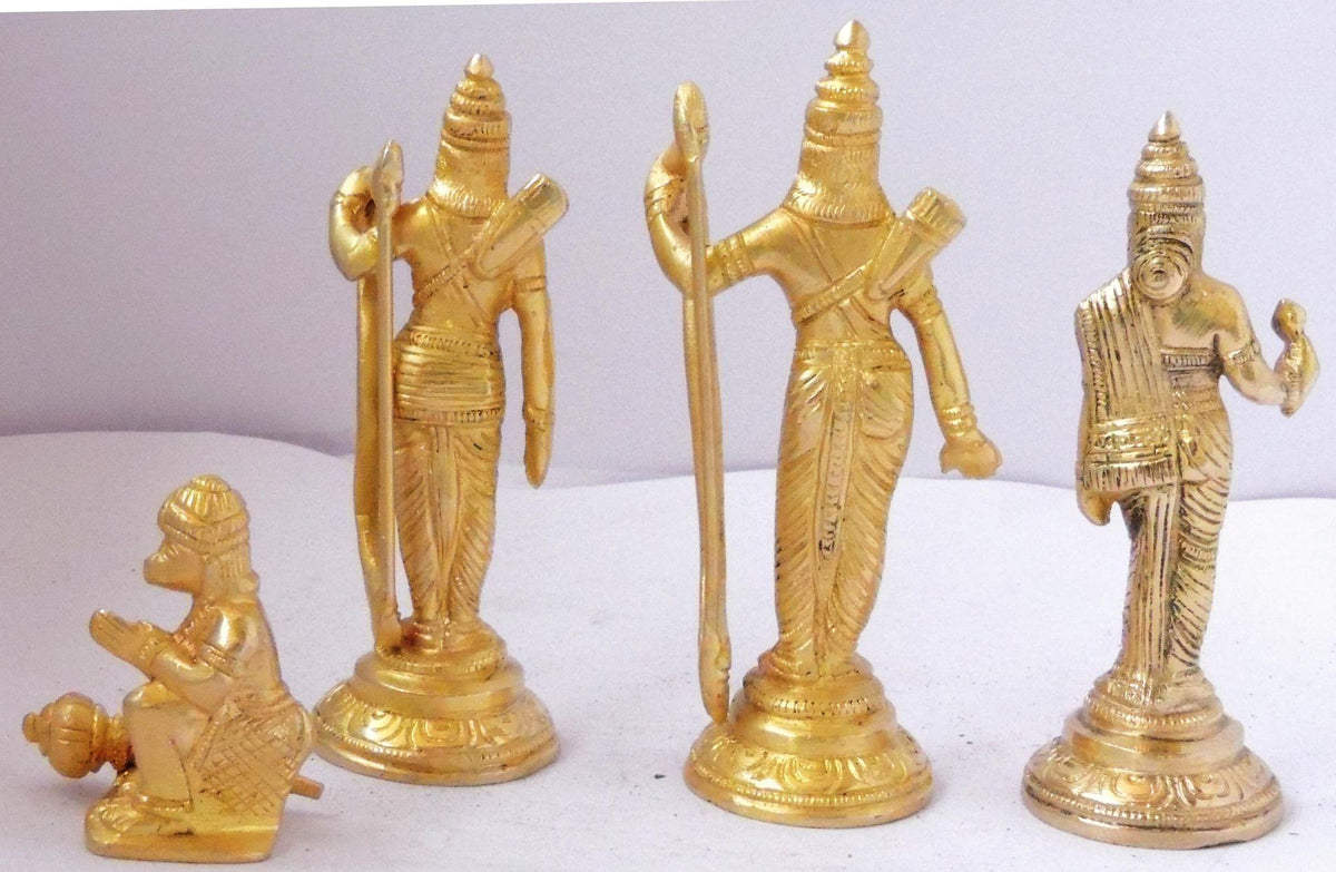 Brass Showpiece Ram Darbar God Idol Statue - 5*1.5*5 inch (BS800 A)