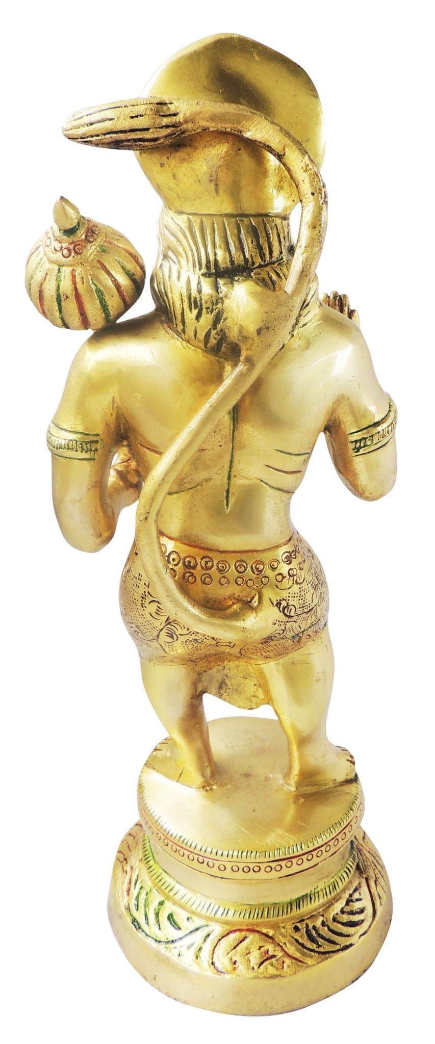 Brass Showpiece Hanuman Ji Statue - 4.5*4.7*13 Inch (BS1141 B)