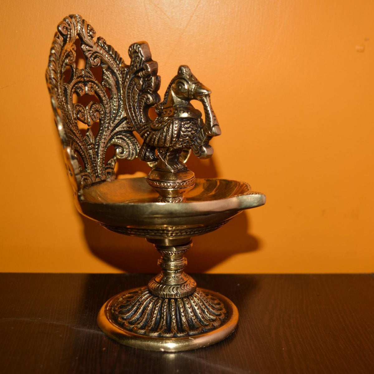Brass Cock (Murga) Oial Lamp Deepak - 4*4*6 inch (BS1196 A)