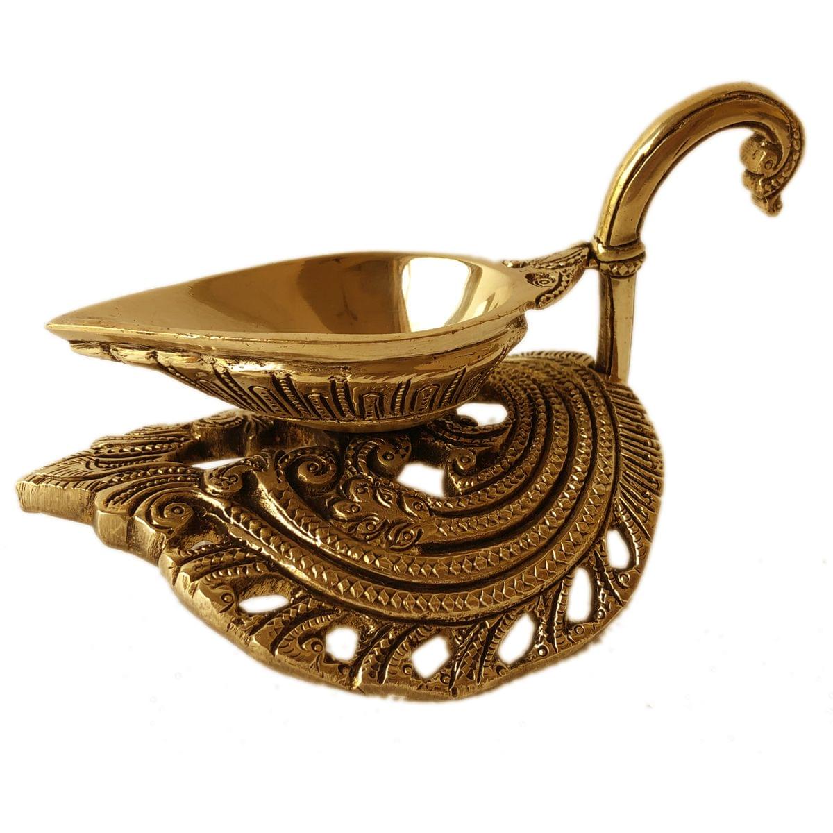 Brass Table Decor Duck Shape Oil Lamp Deepak - 6*4*3.6 inch (BS1197 A)