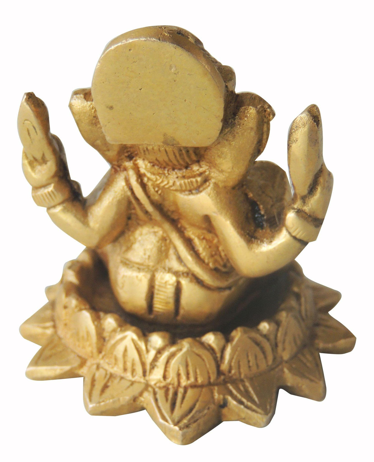 Brass Showpiece Ganesh Ji Statue - 2*2*2.2 Inch (BS1222 G)