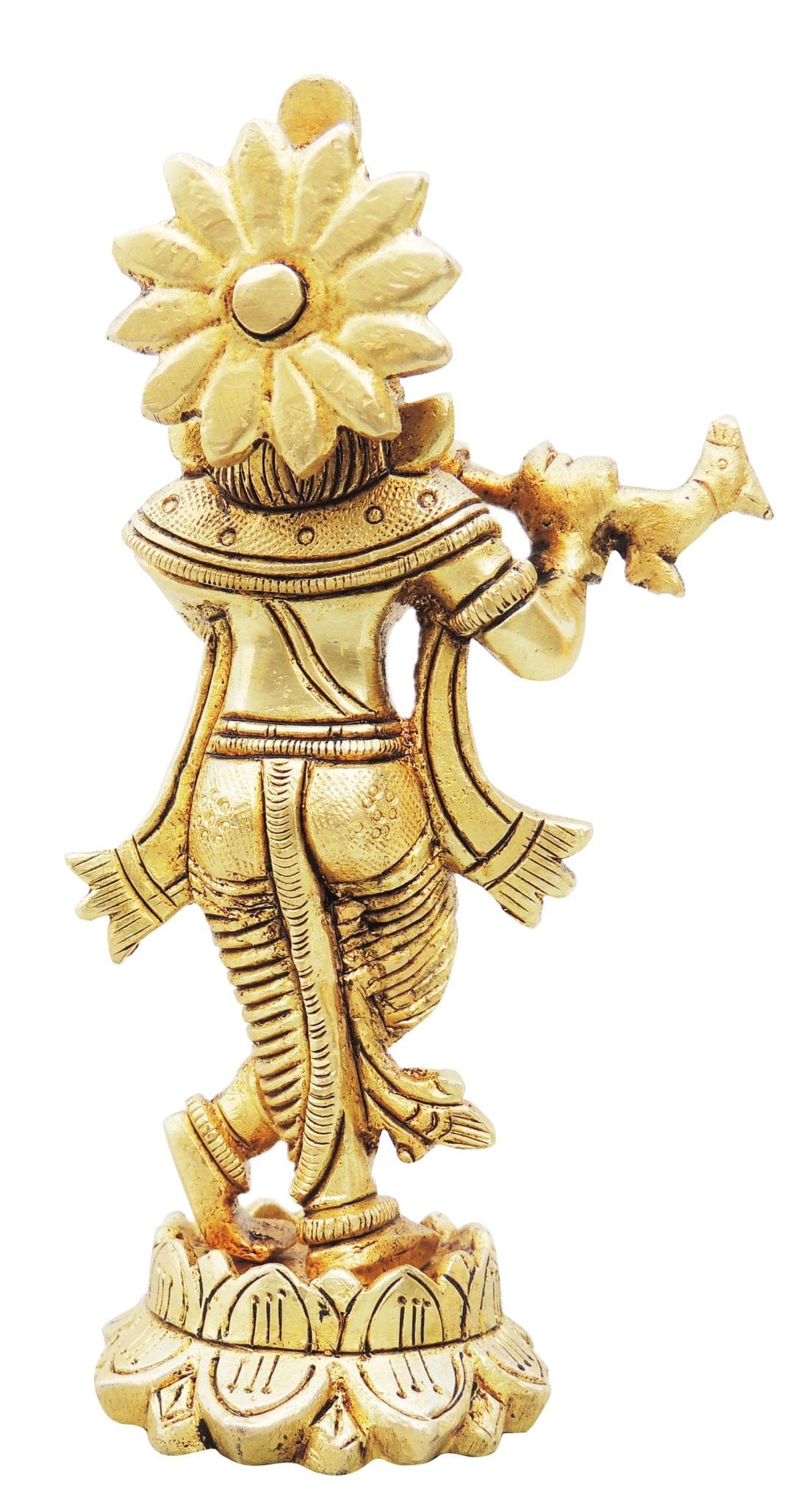Brass Showpiece Krishna Ji Statue - 3*2*5.5 inch (BS1263 K)