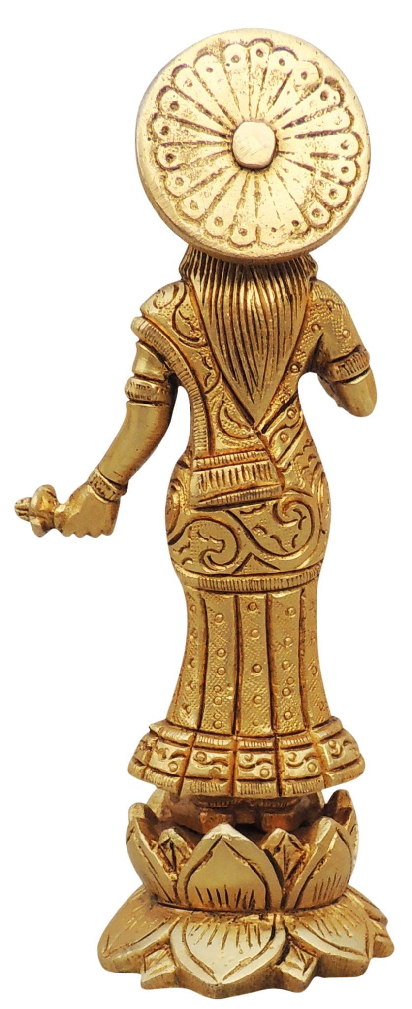 Brass Showpiece Radha Ji Statue - 2.5*2.5*6.6 Inch (BS1267 R)
