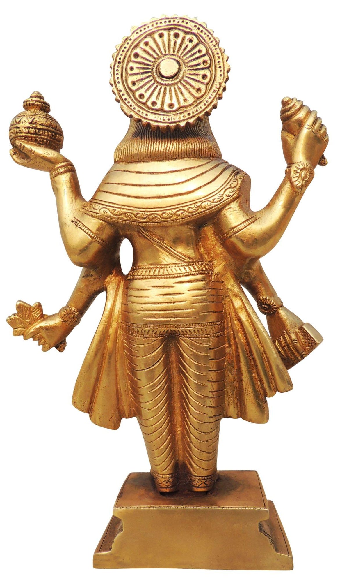 Brass Showpiece Dhanvantri Ji Statue - 6.5*2.5*10.2 Inch (BS1268 D)