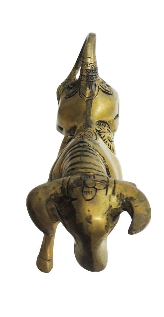 Brass Showpiece Bull Statue - 6*1.6*3.5 Inch (BS1292 C)