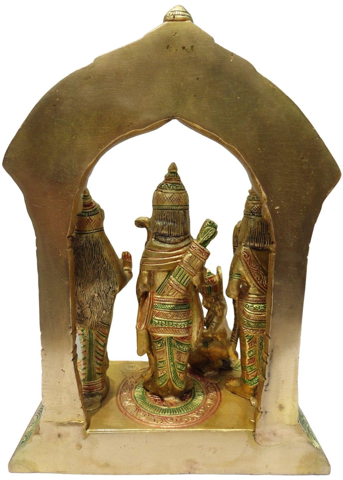 Brass Showpiece Ram Darbar God Idol Statue - 7*3*8 inch (BS131 E)