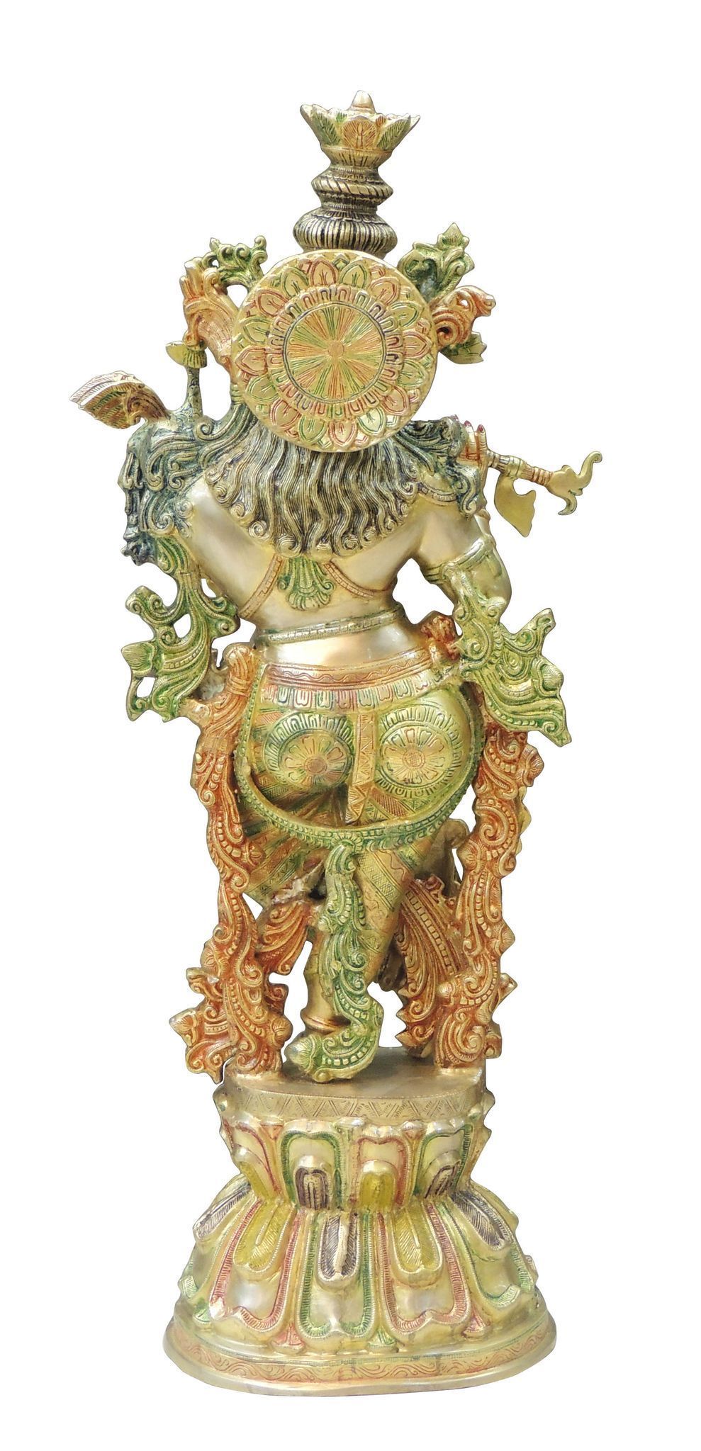 Brass showpiece Krishna Idol - 15.5*11.5*45 Inch (BS1346 E)