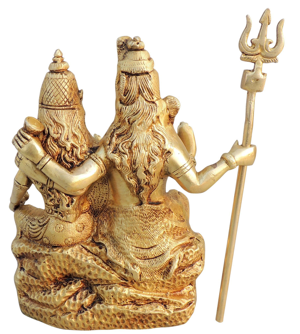 Brass Showpiece Shiv Parvati God Idol Statue - 7*3.5*9 Inch (BS1353 C)