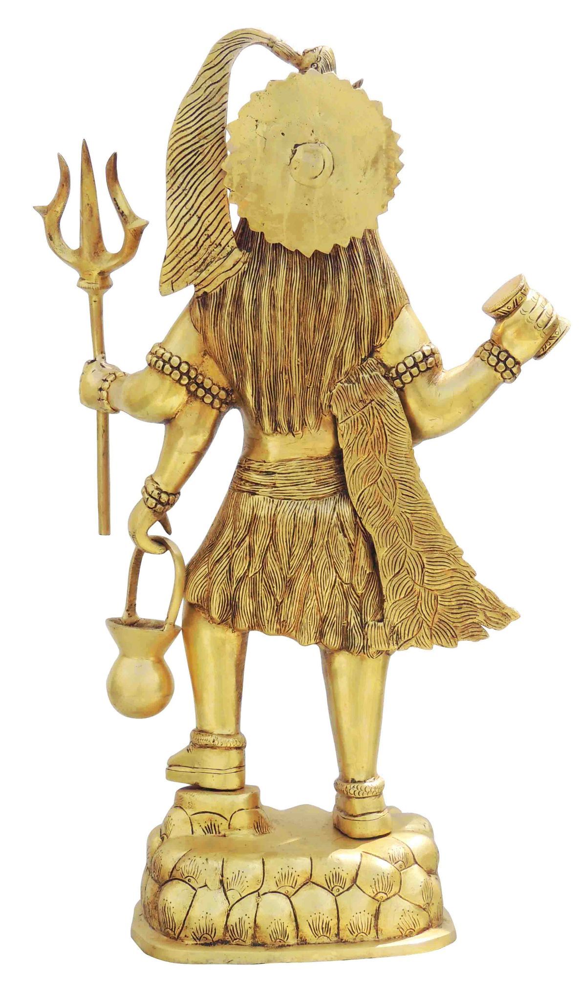 Brass Showpiece Shiv ji Idol Statue - 12.5*6.5*23 Inch (BS1363 K)