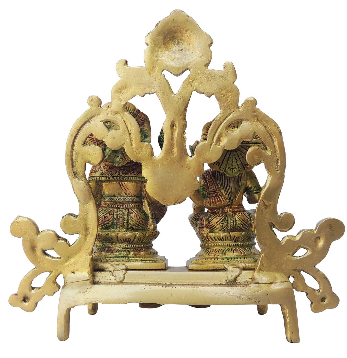 Brass Showpiece Laxmi Ganesh Base God Idol Statue - 8.5*4*8 Inch (BS1388 D)