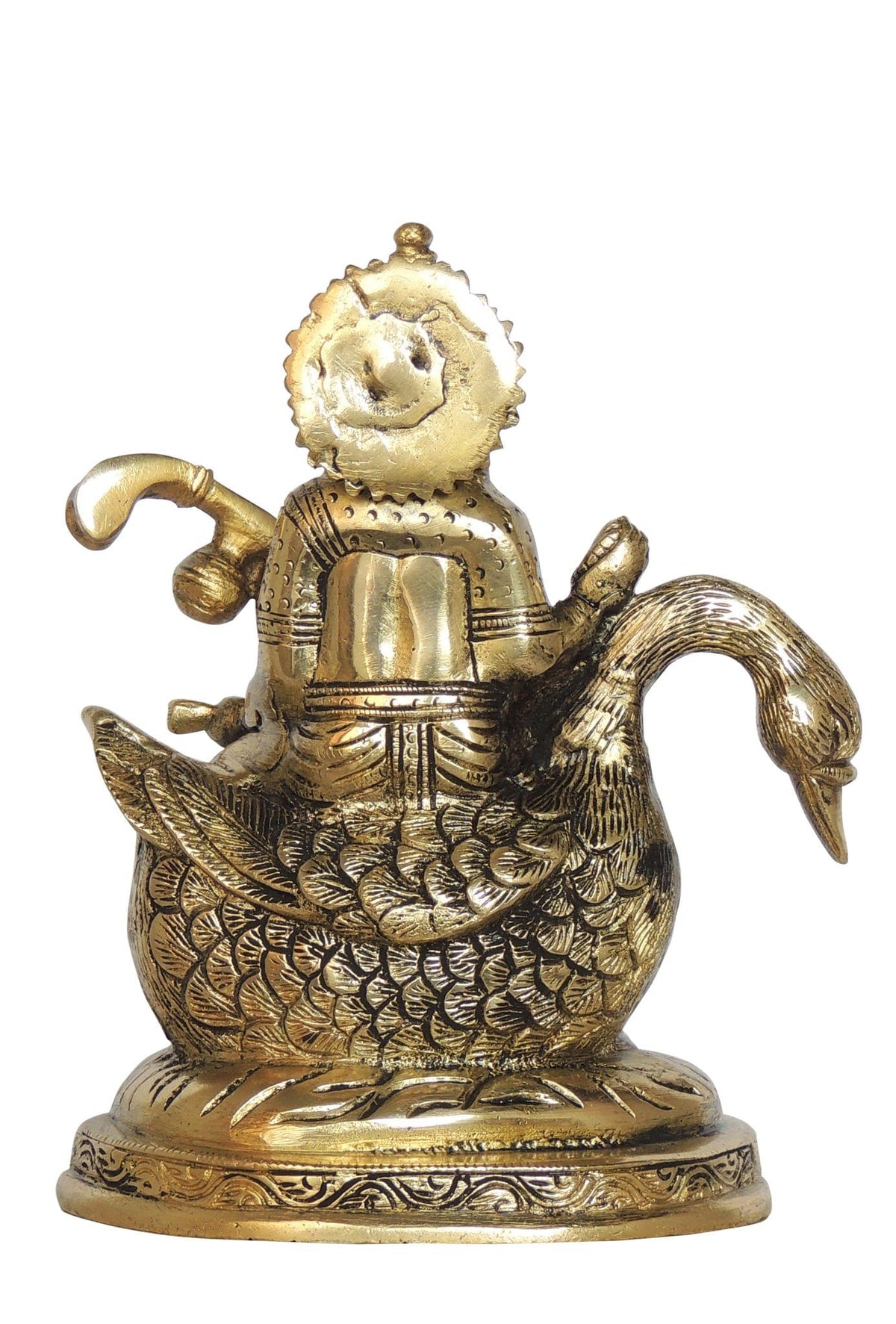 Brass Showpiece Saraswati ji idol statue - 6*4*7 Inch (BS1414 C)