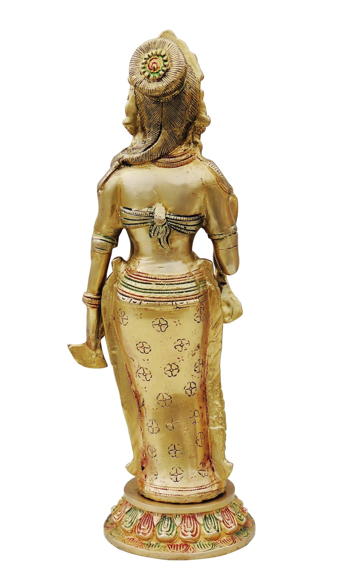 Brass Showpiece Laxman ji Idol statue - 5.5*5.5*19 Inches (BS1424 L)