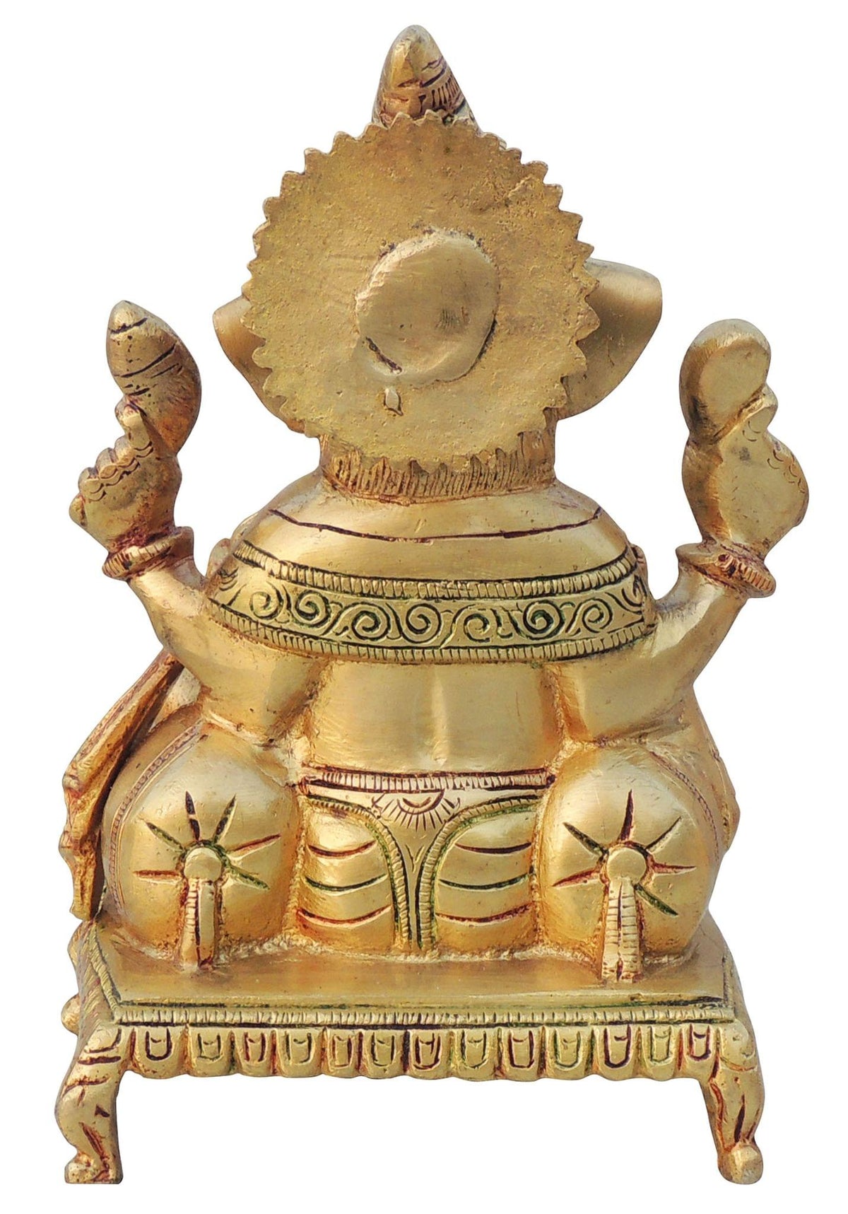 Brass Showpiece Ganesh Ji God Idol Statue - 5.5*5*8.2 Inch (BS1431 C)