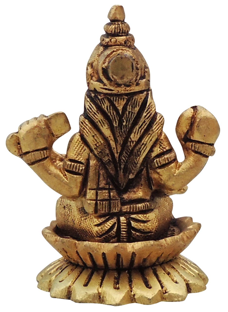Brass Showpiece Saraswati Ji God Idol Statue - 2.3*2*3 Inch (BS1480 S)