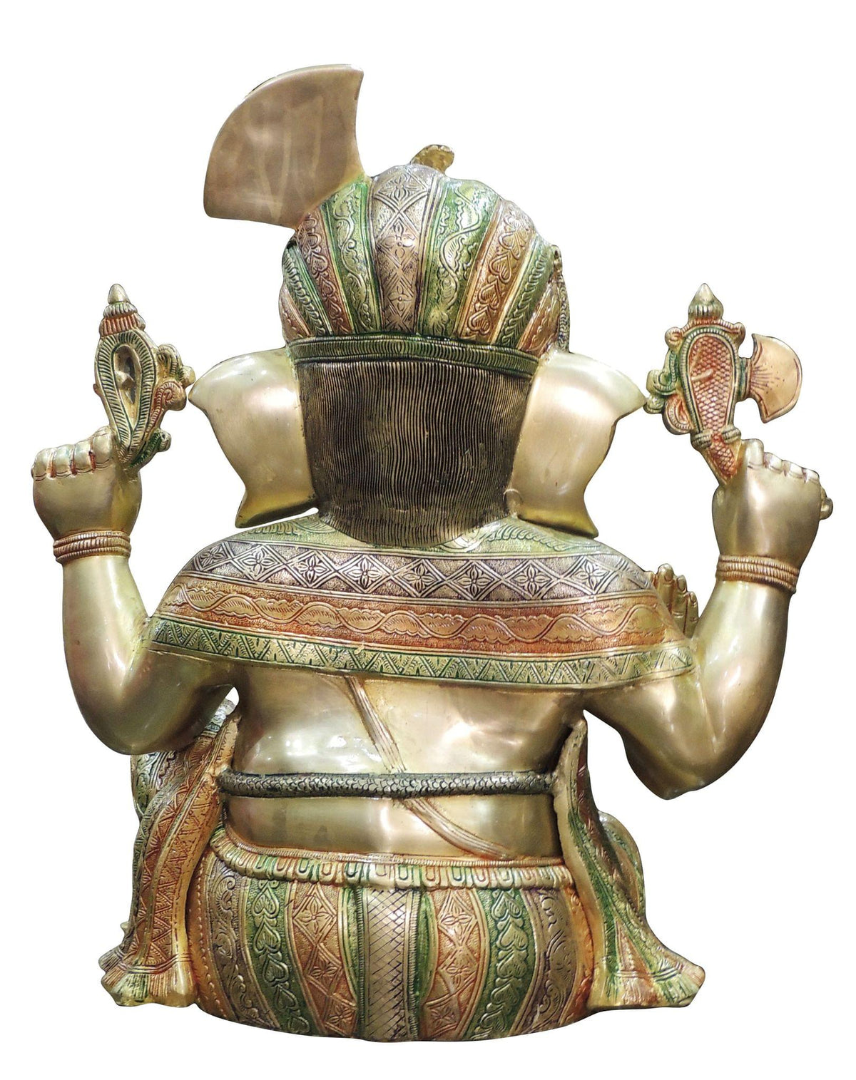 Brass Showpiece Ganesh Ji Statue Idol - 18*12*20.5 Inch (BS1499 A)