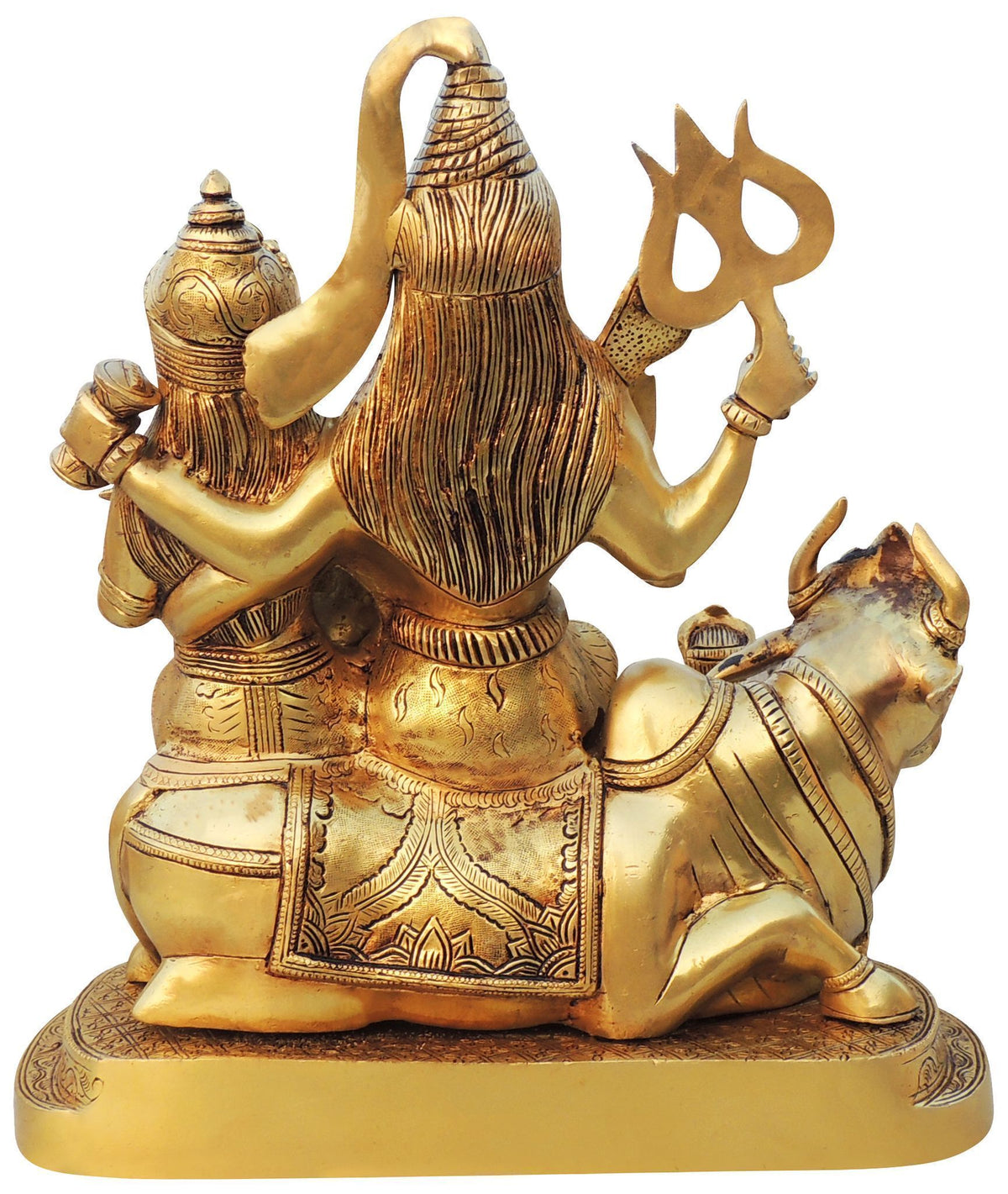 Brass Showpiece Shiv Parivar God Idol Statue - 12.6*7.5*14 Inch (BS1525 X)