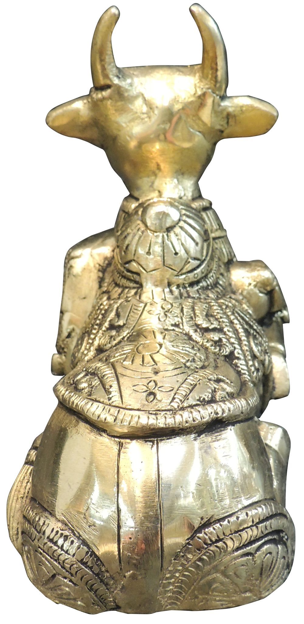 Brass Showpiece Nandi Ji God Idol Statue - 7*3.2*5 Inch (BS1530 K)