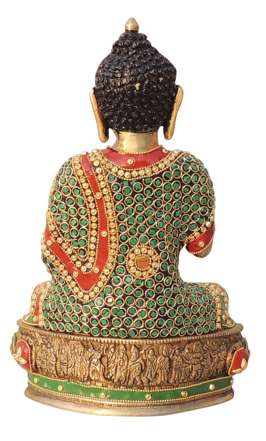 Brass Showpiece Buddha Ji God Idol Statue - 8*5*12 Inch (BS1547 F)
