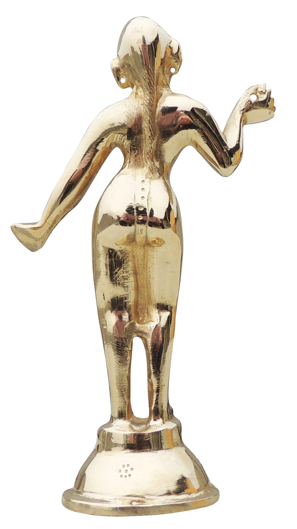 Brass Showpiece Radha Ji Jugal Jodi Statue - 2.5*2.5*8 Inch (BS1583 R)