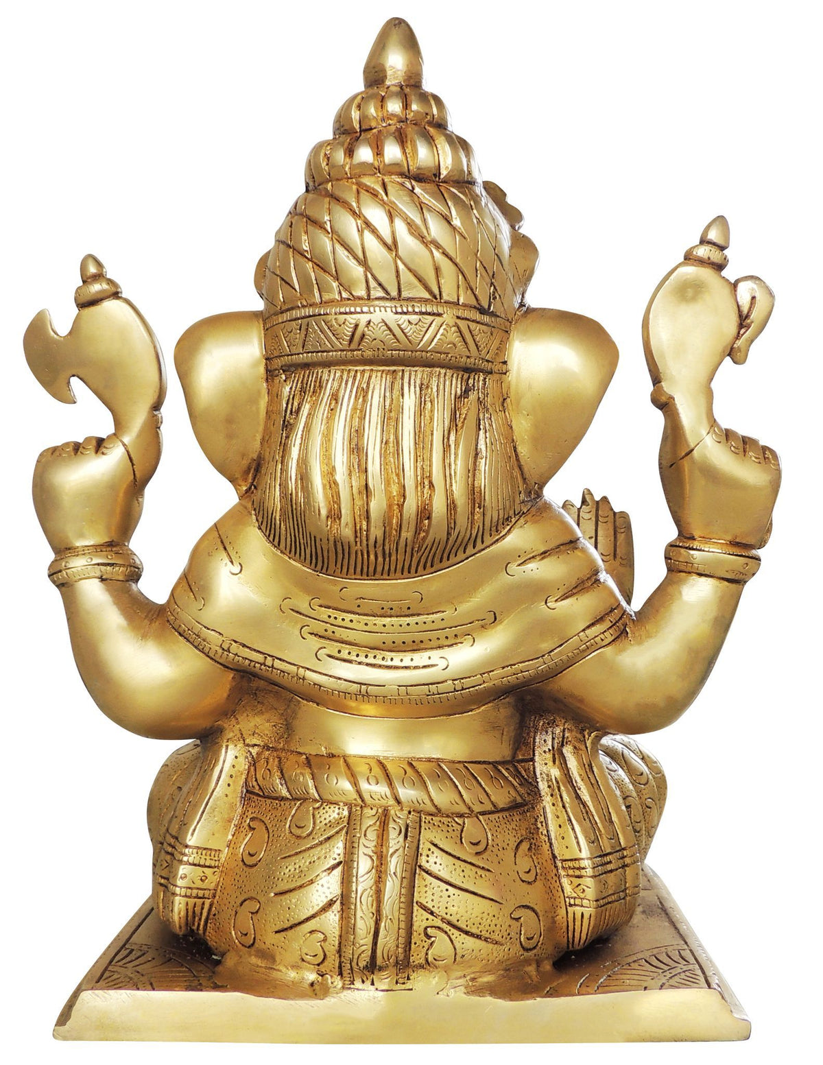 Brass Showpiece Ganesh Ji God Idol Statue - 10.5*6.5*13 Inch (BS1588 F)