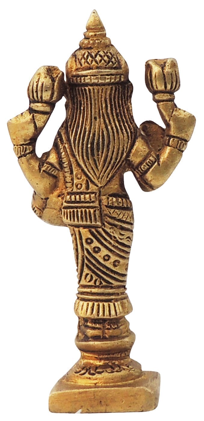 Brass Showpiece Laxmi Ji God Idol Statue - 1.6*1*3.5 Inch (BS1596 L)