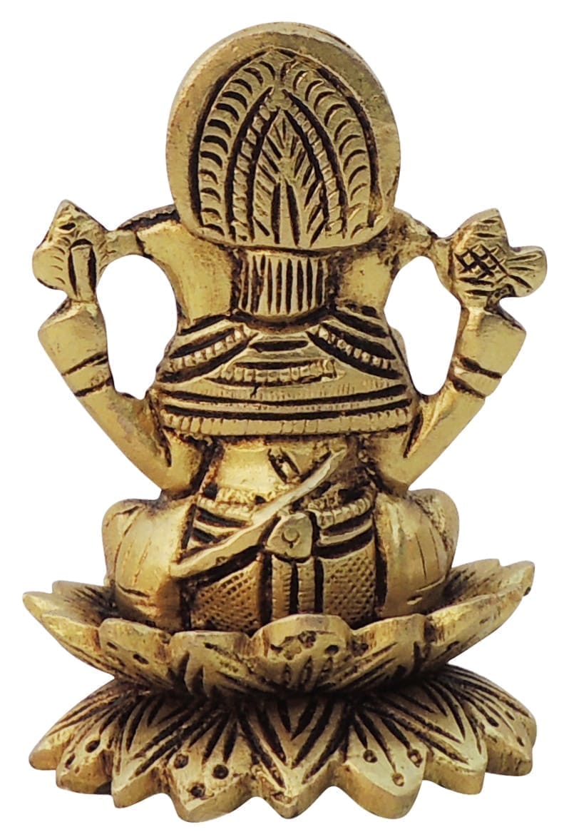 Brass Showpiece Ganesh Ji God Idol Statue - 2*2*3 Inch (BS1604 G)