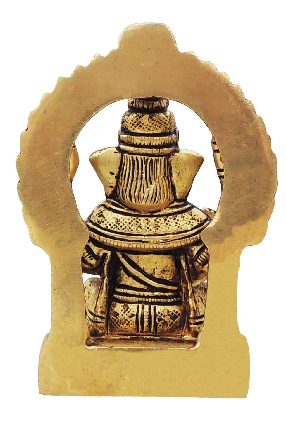 Brass Showpiece Ganesh JiGod Idol Statue - 2.6*1.7*3.6 Inch (BS1643 G)