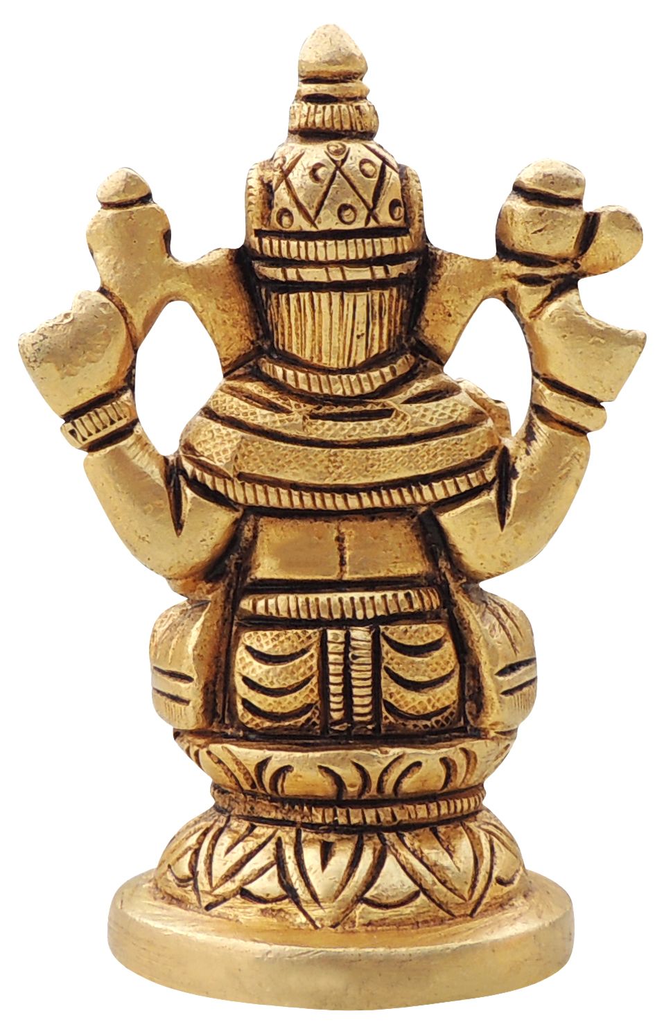 Brass Showpiece Ganesh God Idol Statue - 2.2*1.7*35 Inch (BS1646 G)