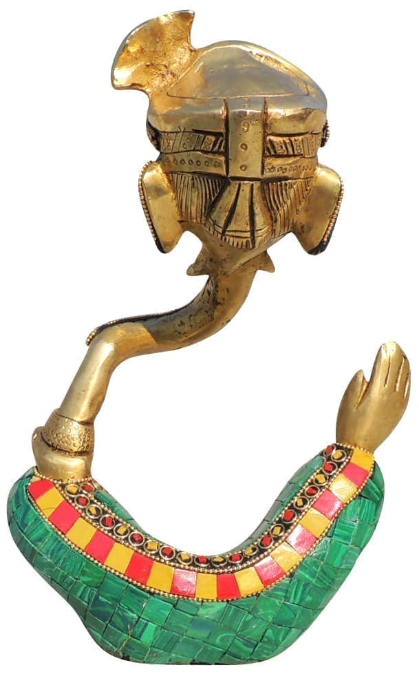 Brass Showpiece Ganesh Ji God Idol Statue - 6*4*10 Inch (BS1653 D)